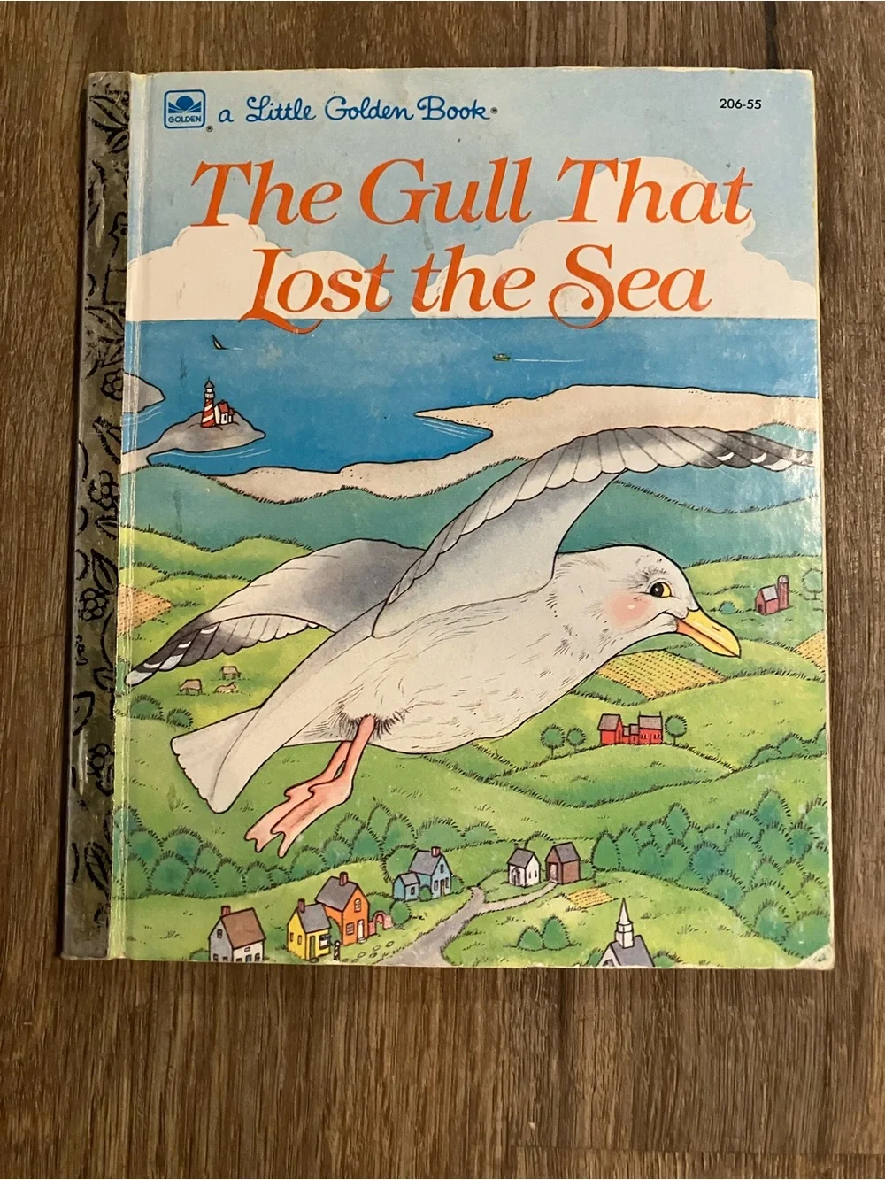 Little Golden Book: The Gull That Lost the Sea - White, Blue, Green vintage book